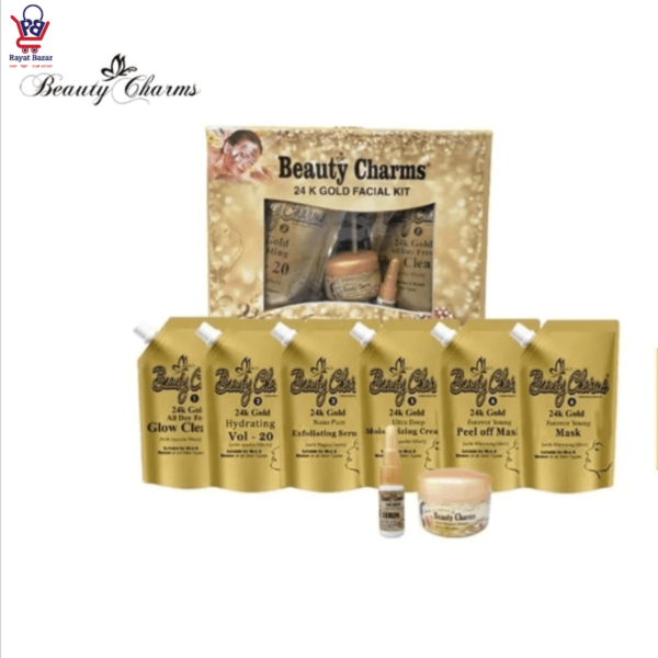 Beauty Charms 8 Pieces | 24k Gold | Facial Kit | Rayatbazar.pk