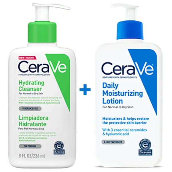 CeraVe Moisturizer And Hydrating Cleanser